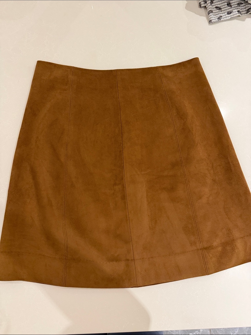 Babaton Suede Mini Skirt